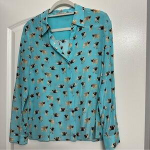 Alice + Olivia pug blouse